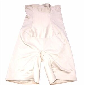 Cupio size large beige leg & tummy body shaper